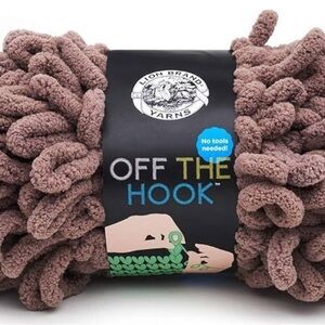 Lion Brand Yarn Off The Hook Yarn, Cinnamon Swirl lot of 12